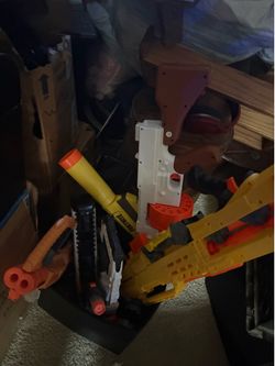 box of nerf guns