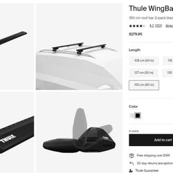 Thule Wingbar Evo 150 cm 60 in