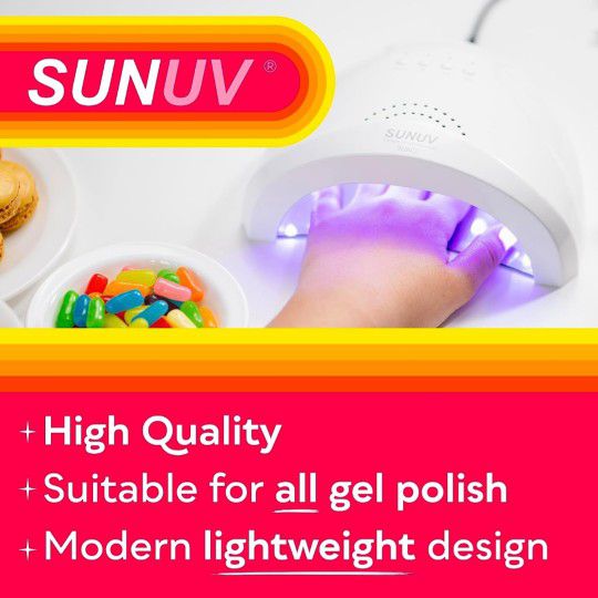 UV LED Nail Lamp, SUNUV Gel Nail Polish UV Light for Nails 48W UV Dryer with 3 Timers SUNone