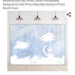 Clouds And Stars Backdrop