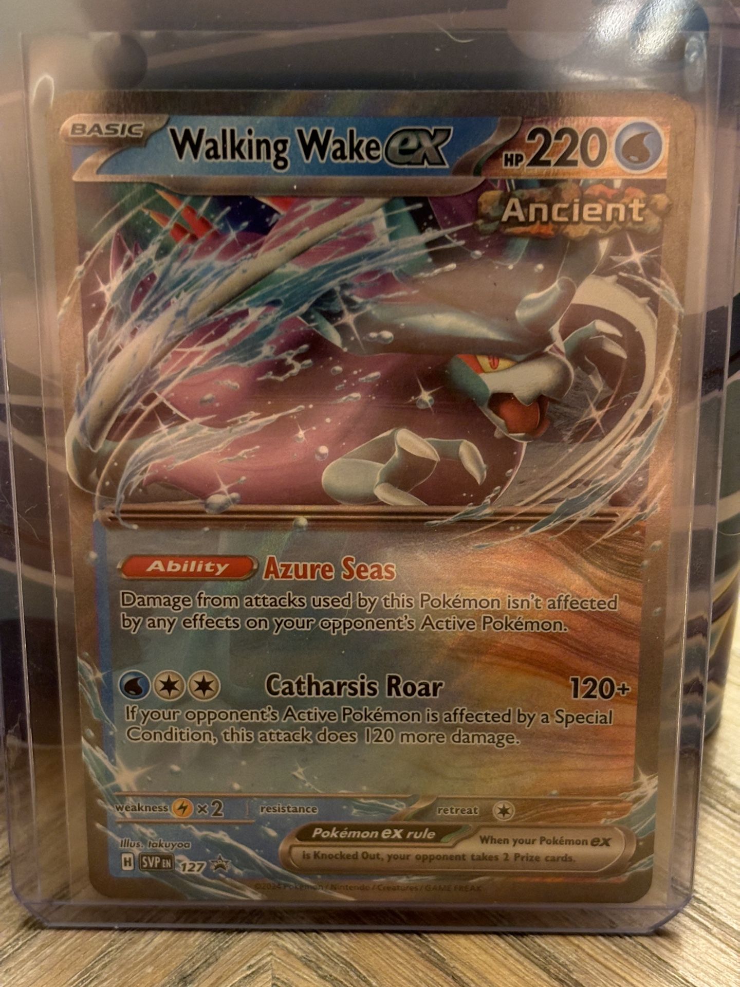 Pokémon TCG Walking Wake EX SVP 127 Scarlet & Violet Black Star Promo