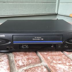 Panasonic PV-V4022 Omnivision “Blue Line” VCR VHS Player | 2002 Works Great
