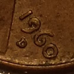 1960 D Large Over Small Date Lincoln Memorial Cent  One Penny 