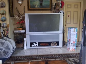 52-in Panasonic projection TV.