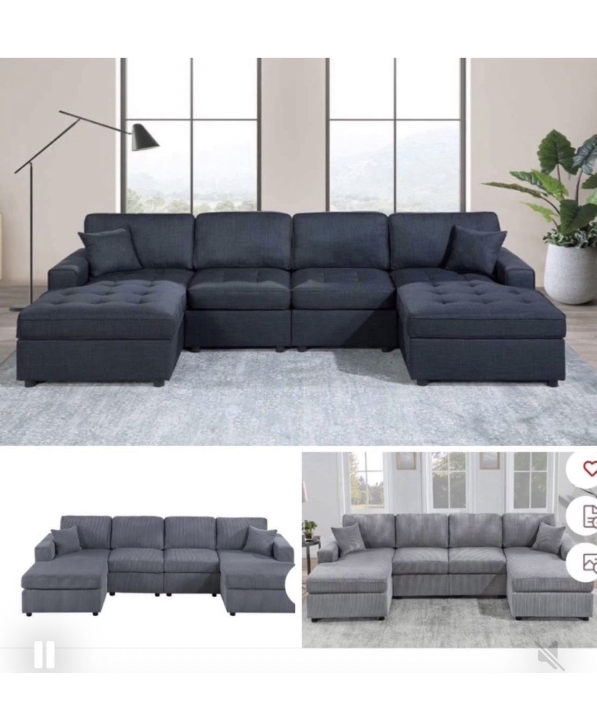 Sectional Set 60”x120” X60”