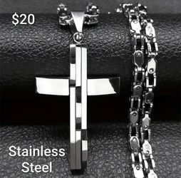 Stainless Steel Cross necklace