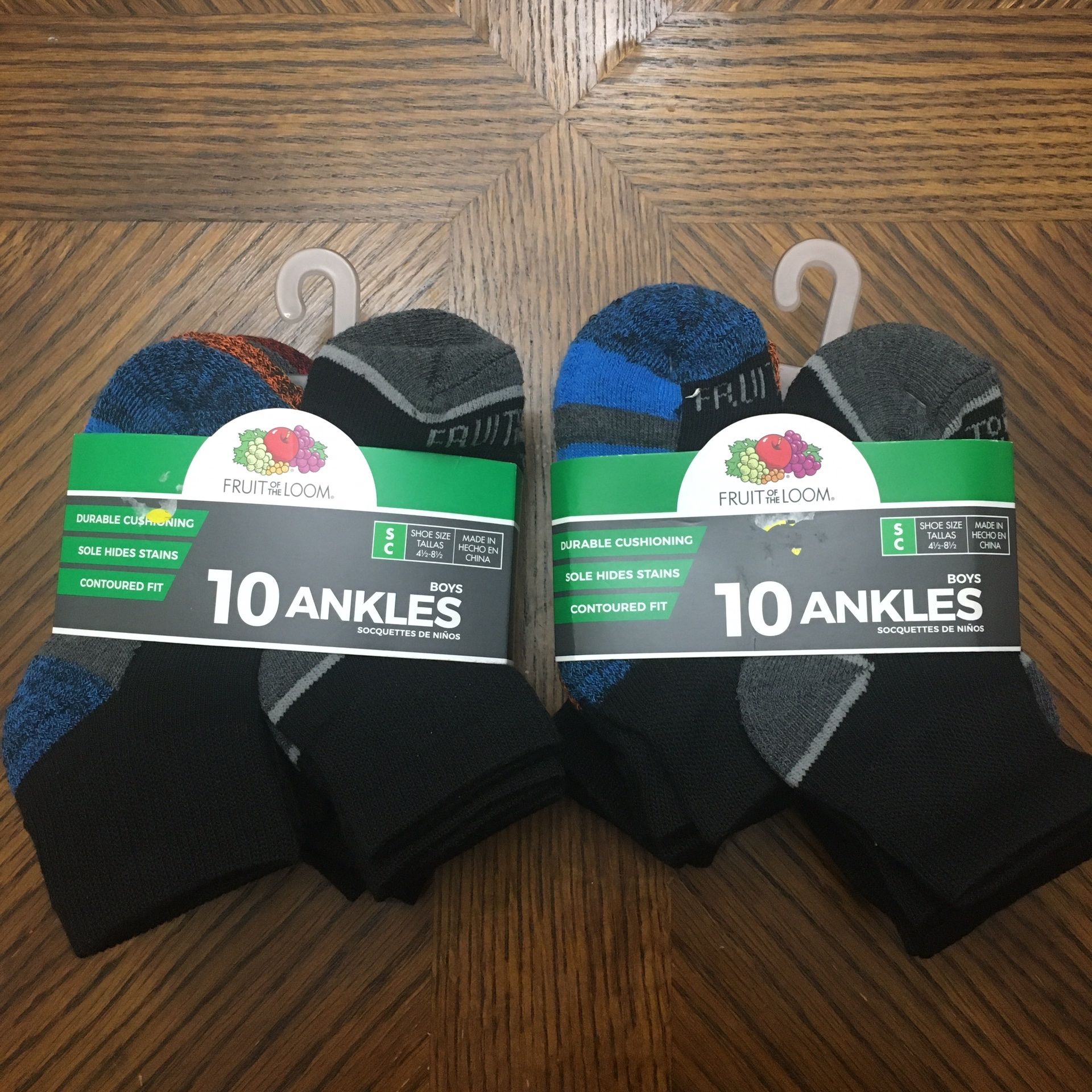 NWT boys Ankle socks 20 Pairs For Shoe Size 4.5-8.5