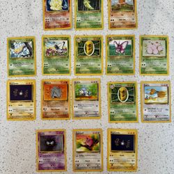 Pokemon Card 2000year Lot 16 Ninetales & Metapod & Diglet