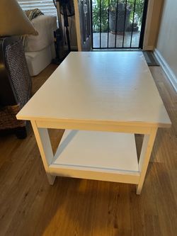 White coffee table