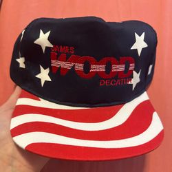 Rare American Flag James Wood SnapBack