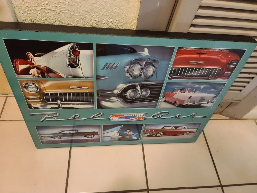 Classics Cars Pictures And Lady With A Beer Collectibles & Art