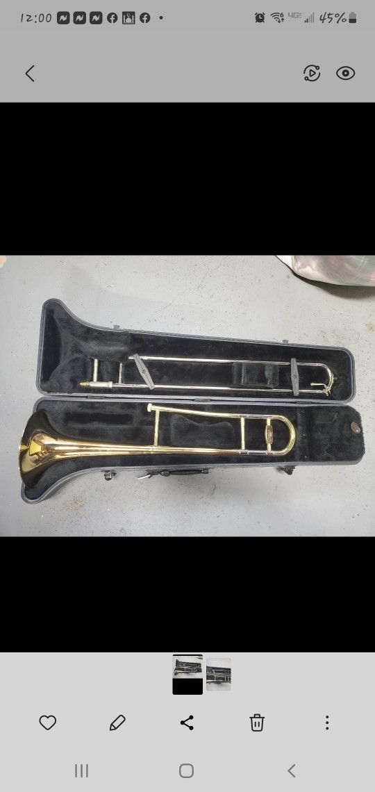 Trombone. Case Included.