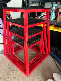 Plyometric Jump box Set. Plyo Boxes