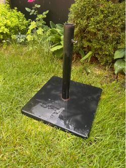 Square Patio Umbrella Base Weight Stand 16” x 16” x 18” High