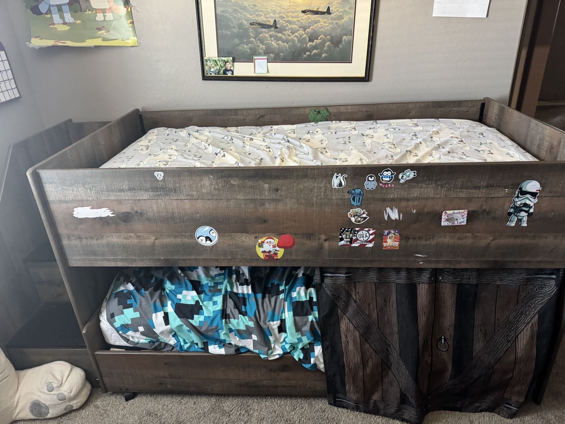 Bunk Bed With Storage And Stairs