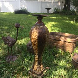 Candle Pillar, Ceramic Jars