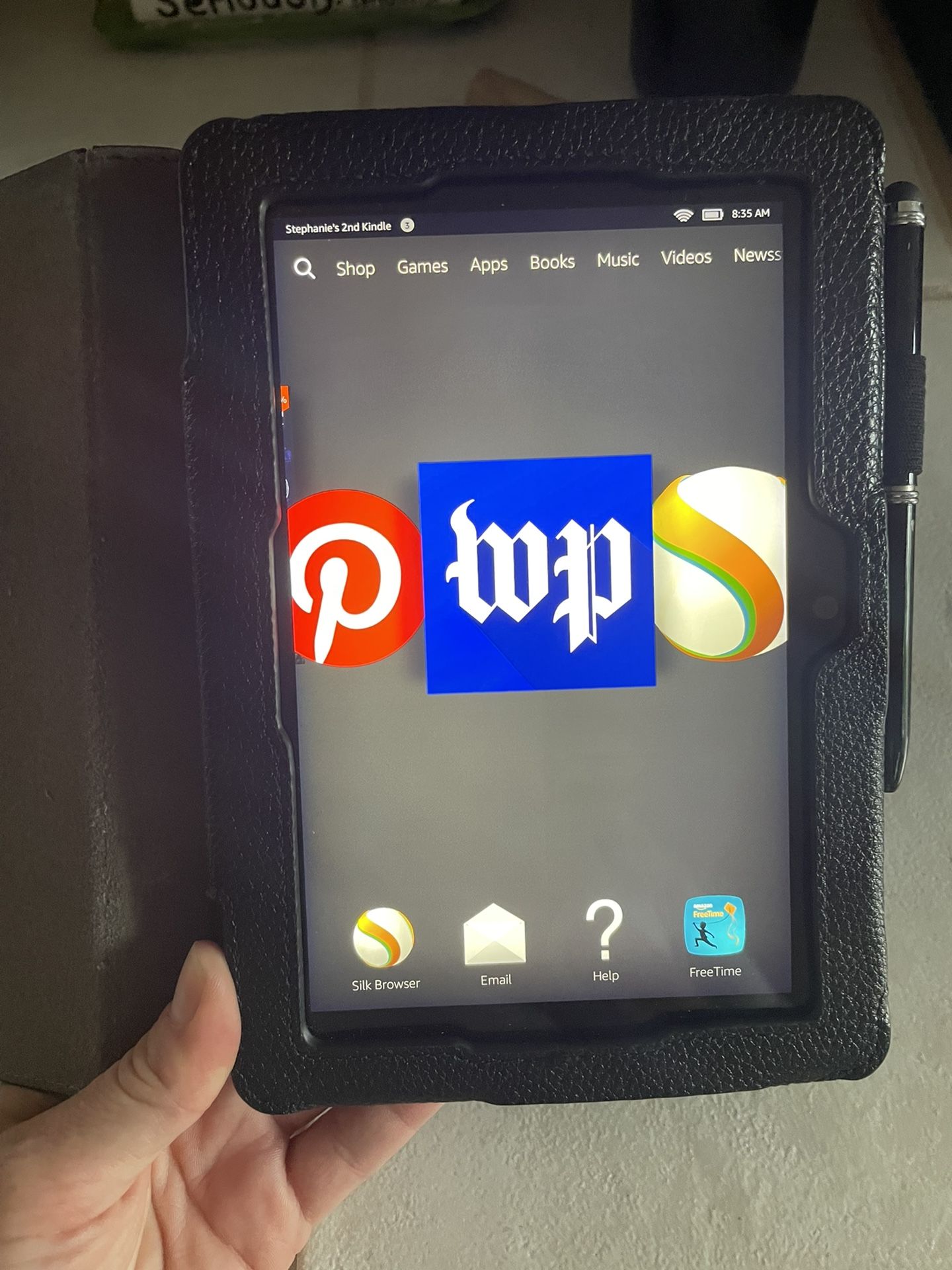 Kindle With Case
