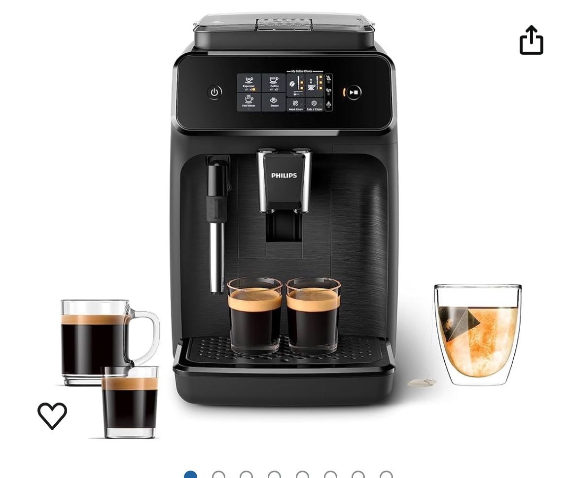 Philips 1200 Series Fully Automatic Espresso Machine, (EP1220/04)
