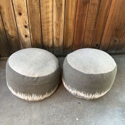 Pair Of Ottomans 