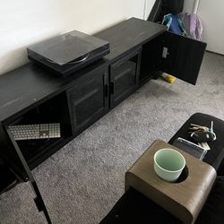 Brown/Black TV Stand