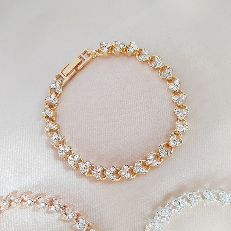 Bracelet bright crystal bursting Roman sand gold light luxury niche design noble temperament European and American crystal same star