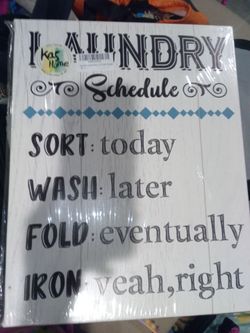 Laundry wall frame