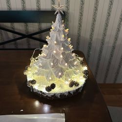 Handmade Nowell Christmas Tree
