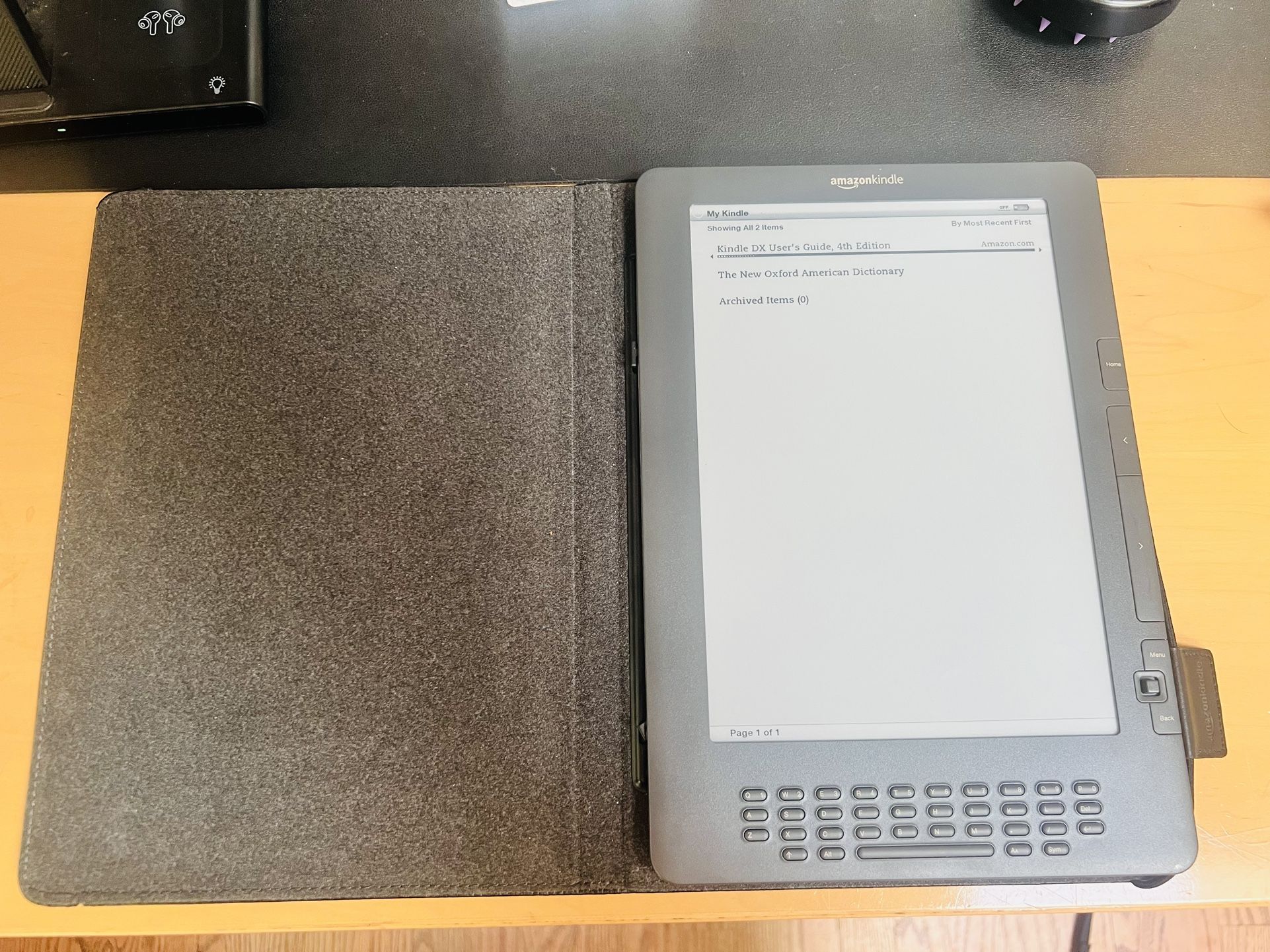 Kindle DX 2nd Gen and Leather Case