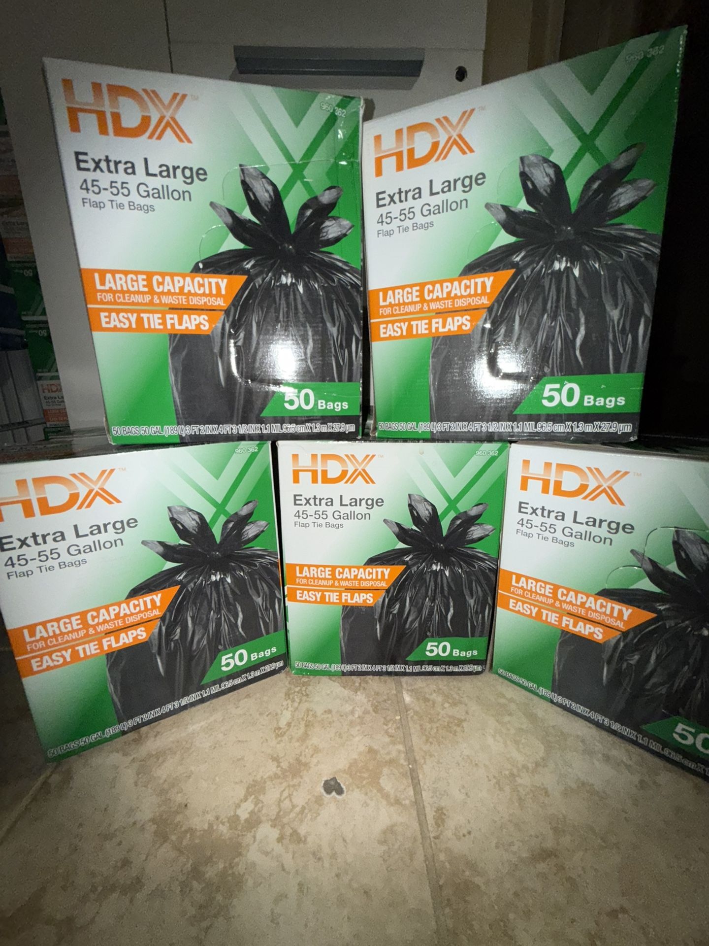 HDX Extra Large Bags 45-55 Gallons (50 Count)