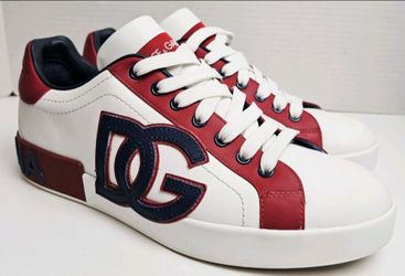 Dolce & Gabbana Portofino 'White Red Blue' Sneakers Men's Size UK 7 1/2 / US 8.5