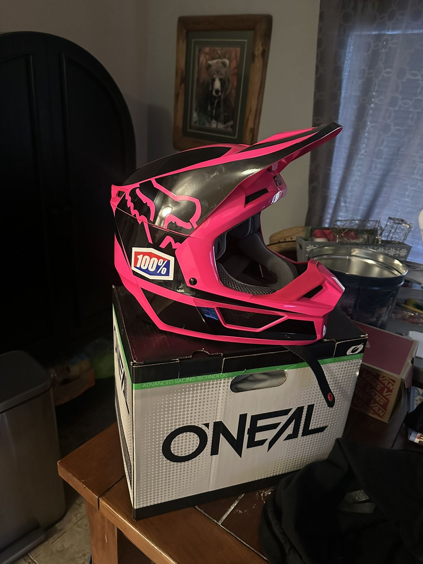 Women’s Size S Pink Fox Helmet