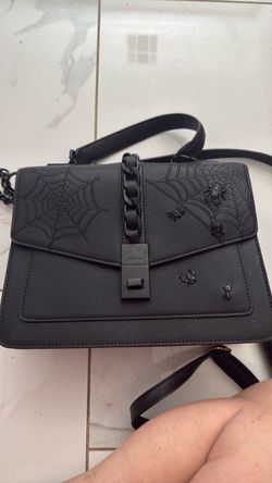 Aldo Black Spider Web Crossbody Bag