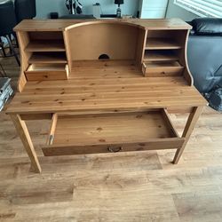 Wooden Office Desk with 2 drawers and pullout keyboard & mouse drawer