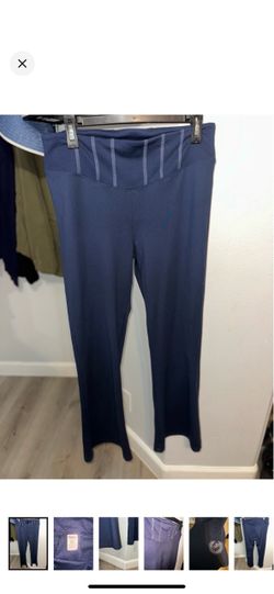 Pink by Victoria Secret Navy Blue Wide Waistband Flare Leggings