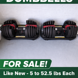 Bowflex Adjustable Dumbbells (5–52.5 lbs)