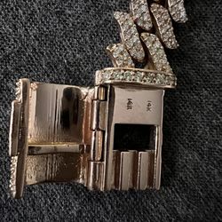 80 Gram 14k 9.55 Ct Diamond Thorn Bracelet