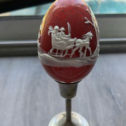 Hand Painted Goose Egg