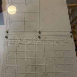Acrylic/magnetic Calendar And Weekly Planner