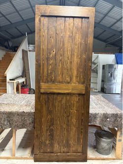 Barn door already stained Early American