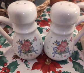 Bear, Sheep Salt Shaker Figurines