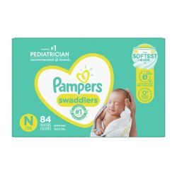 Pamper Swaddlers, Size 0, 84 Diapers 