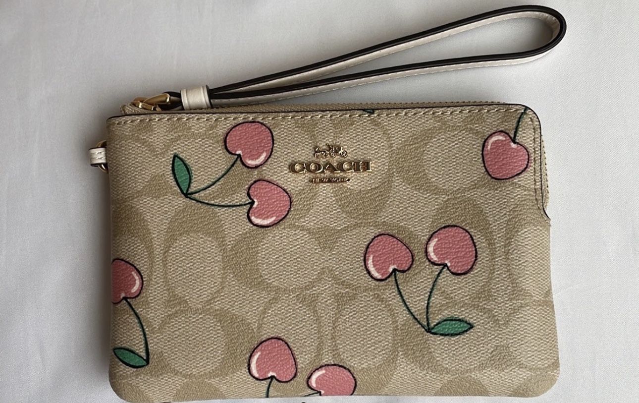 Coach Cherry Wristlet
