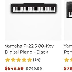 Yamaha P225 Piano Like New 