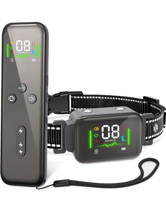Dog Training Collar with Remote Dog Shock Collar with Automatic No Barking Mode