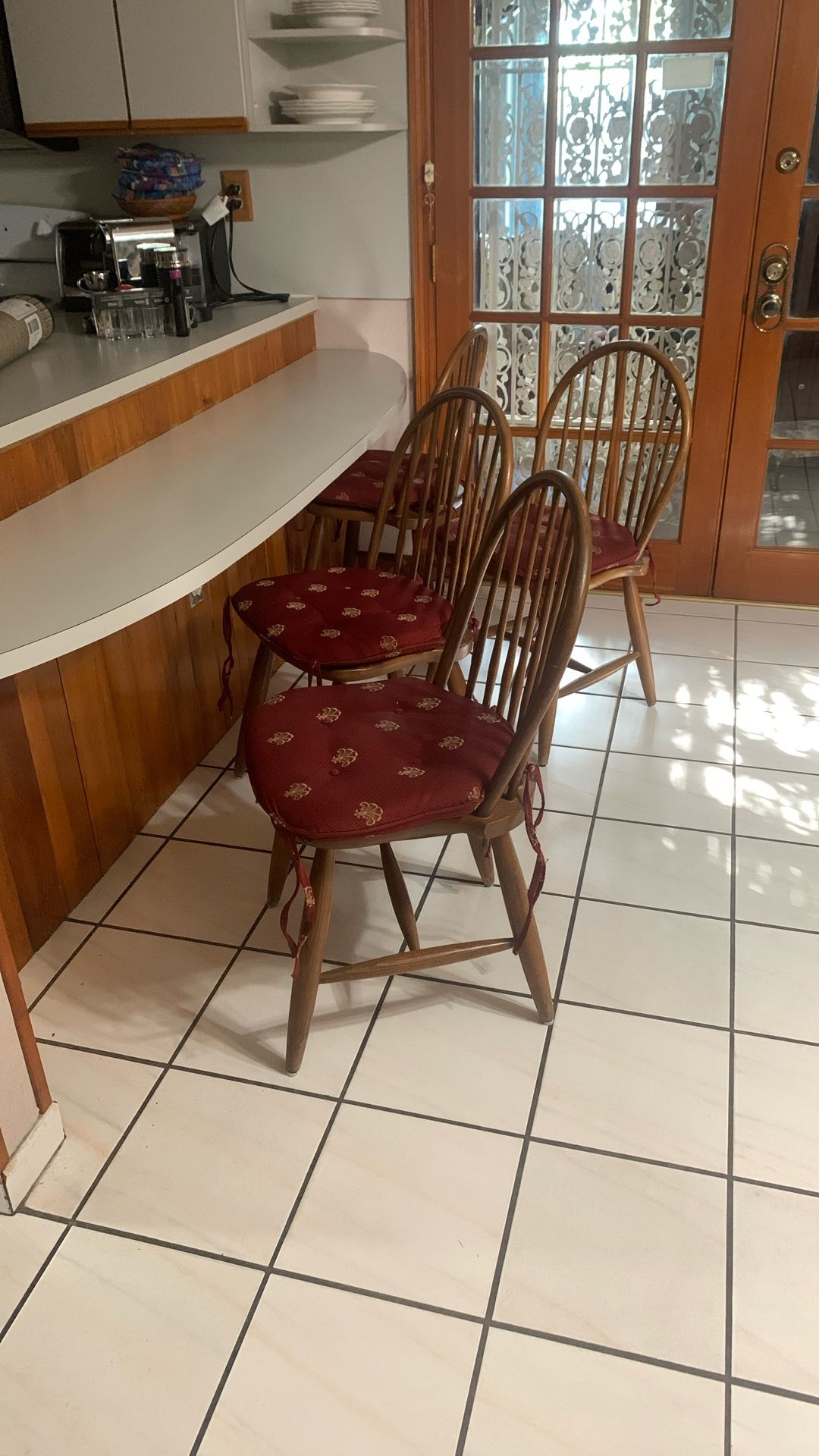Four Wood Chairs