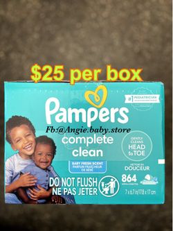 Pampers complete clean wipes