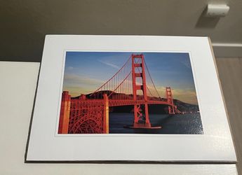 San Francisco Golden Gate Bridge Print Photo New In Plastic 8 1/2 X 11