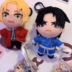 Brand New Full metal alchemist keychain plushies (for trade)