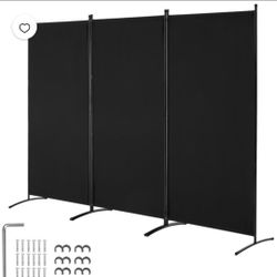 3 Panel Folding Room Divider,Privacy Screen Freestanding Space Separator
6ft Height Foldable Room Dividers,Upgraded Footmat & PA-coated Fabric,Ideal f