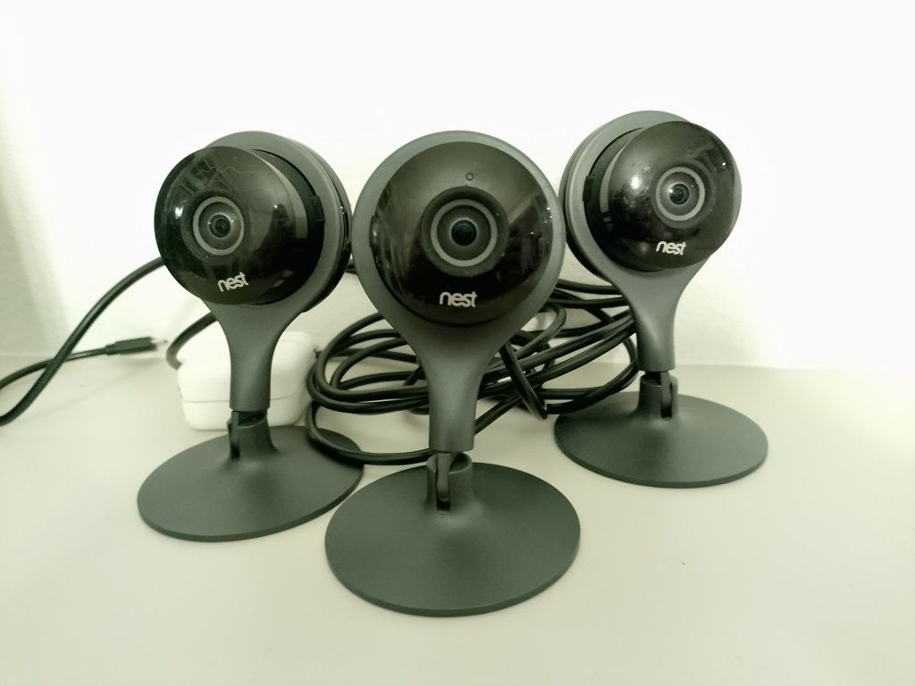 3 Pack Of Nest Indoor Security Cameras